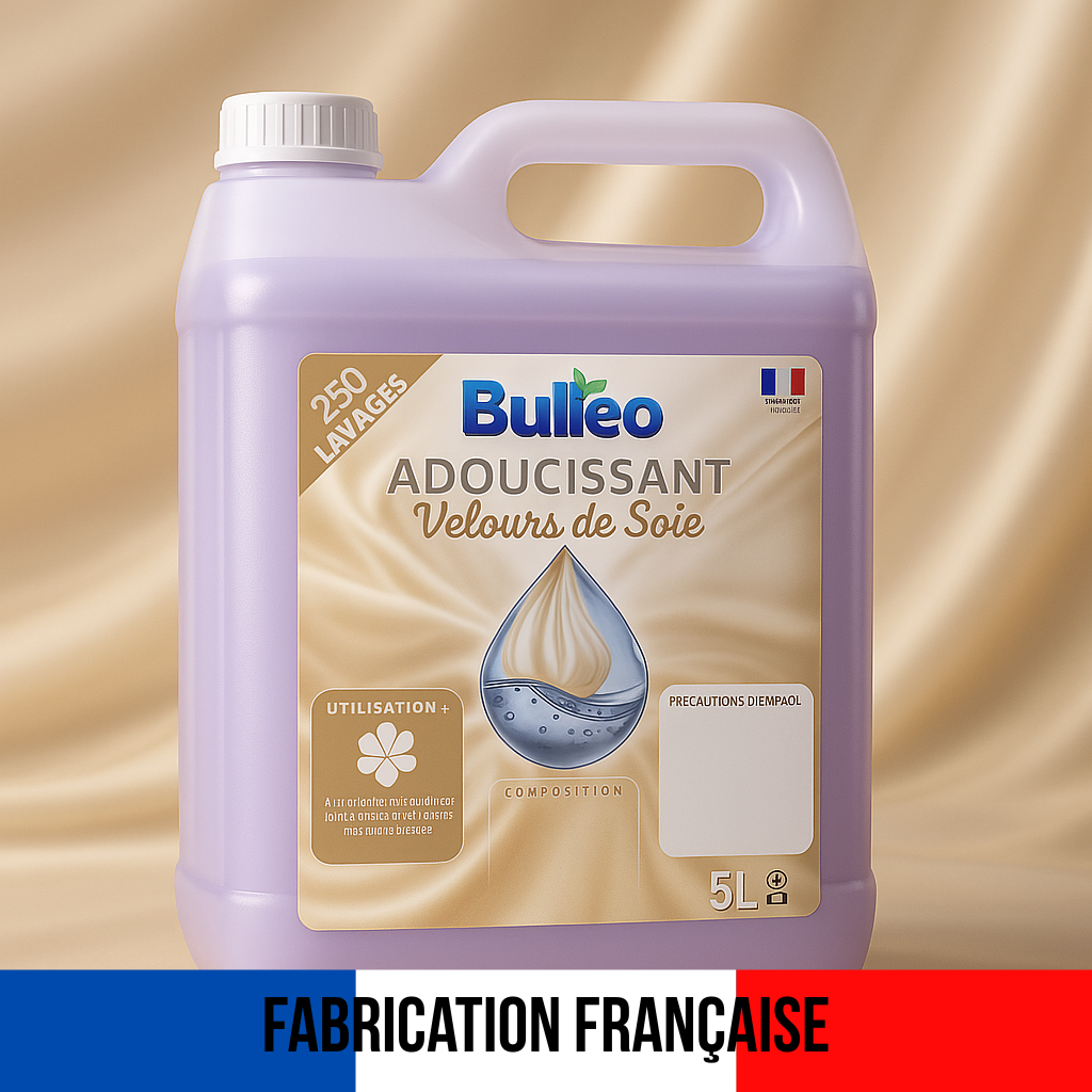 Adoucissant - Velours de Soie - Concentré 5L - Fabrication Française