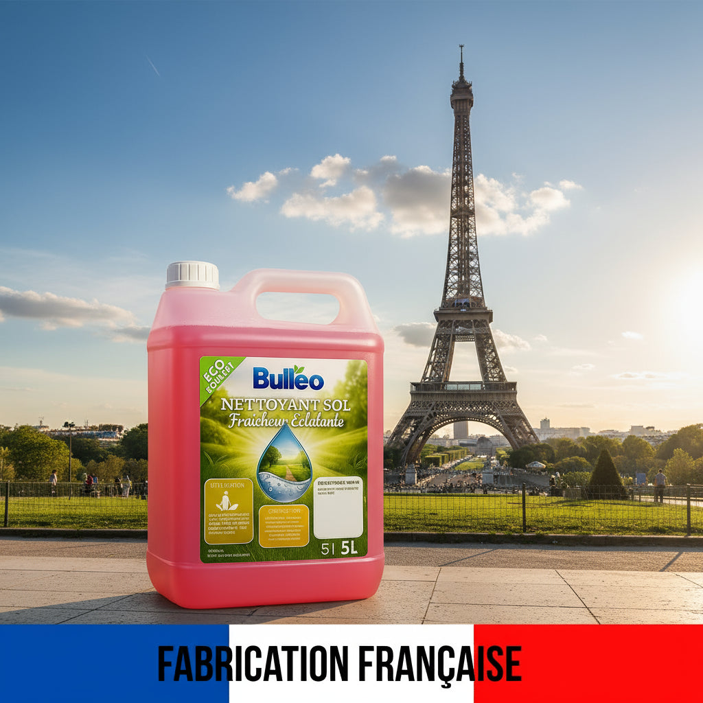 Nettoyant Sol Bulléo - Fraîcheur Éclatante – Parfum super intense type Lush - Un sol propre, brillant et délicatement parfumé