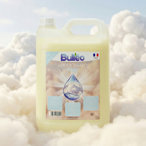 Adoucissant Nuage 5L – Ultra Concentré | 250 Lavages | Douceur Intense & Parfum Frais