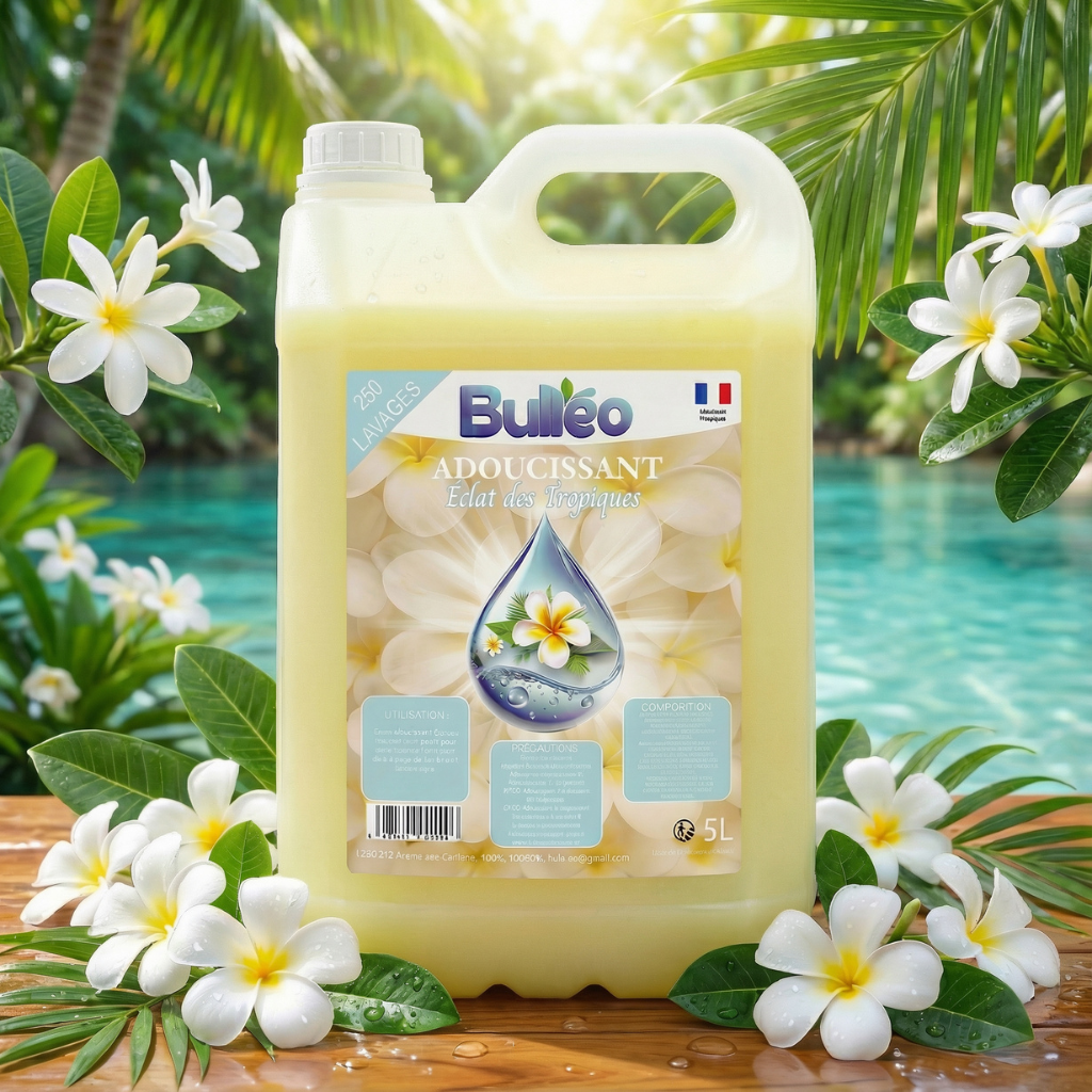 Adoucissant Éclat des Tropiques 5L – Parfum Exotique & Douceur Intense | Format Économique