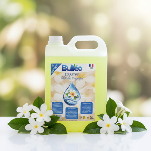 Lessive Eclat des tropiques - 5 Litres -  Lessive au parfum monoï - Bulléo