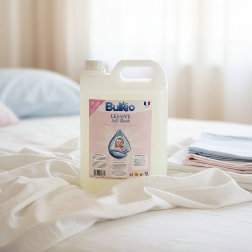 Lessive Soft Touch -5 Litres -  Lessive adaptée pour les bébés - Bulléo