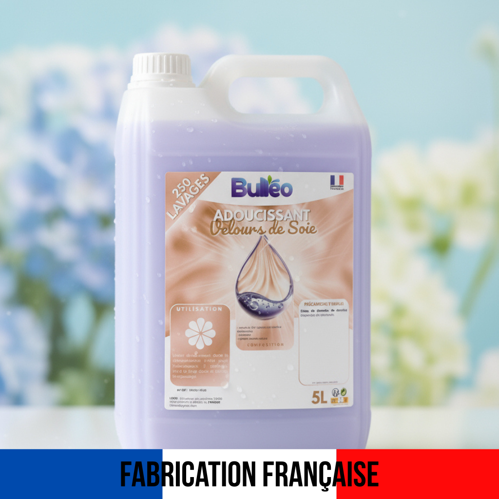 Adoucissant - Velours de Soie - Concentré 5L - Fabrication Française